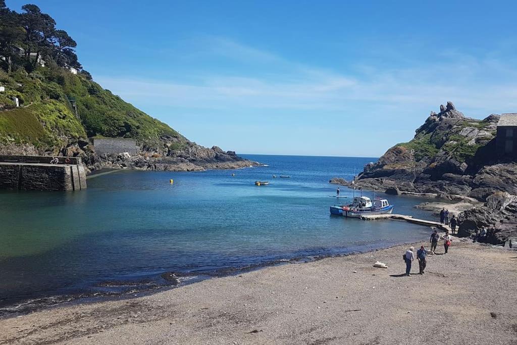 Bijou Coastal Apartment In Polperro With Hot Tub Onsite Parking Downhill Walk To Village Ngoại thất bức ảnh