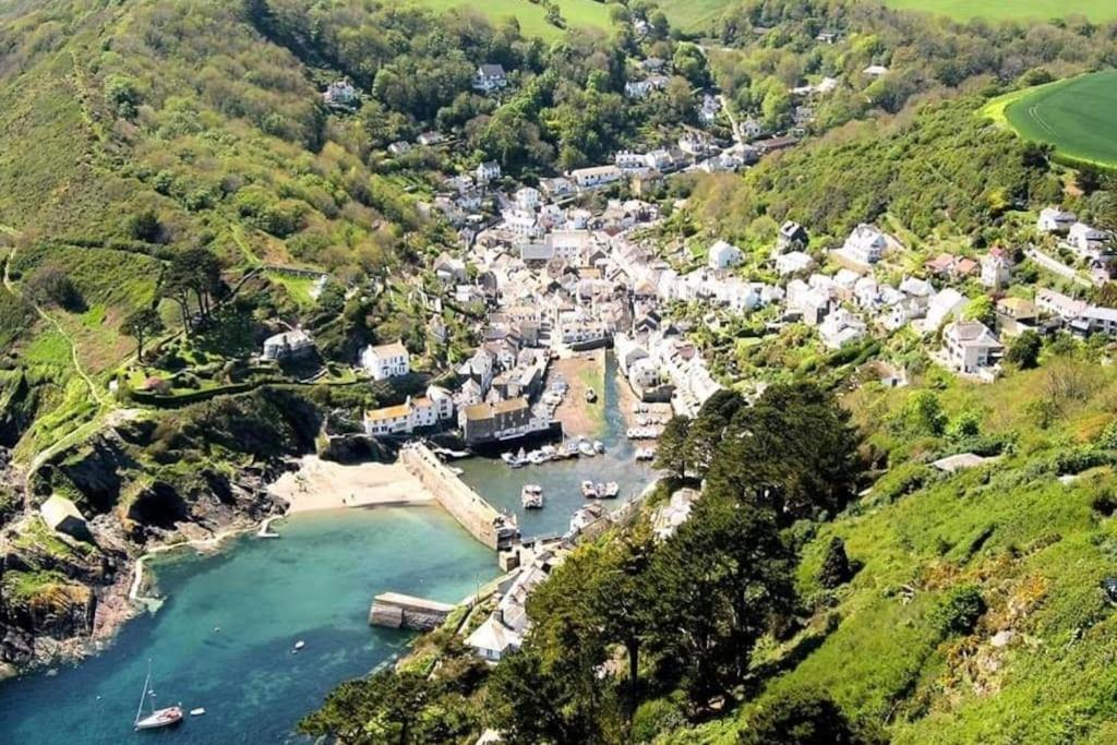 Bijou Coastal Apartment In Polperro With Hot Tub Onsite Parking Downhill Walk To Village Ngoại thất bức ảnh