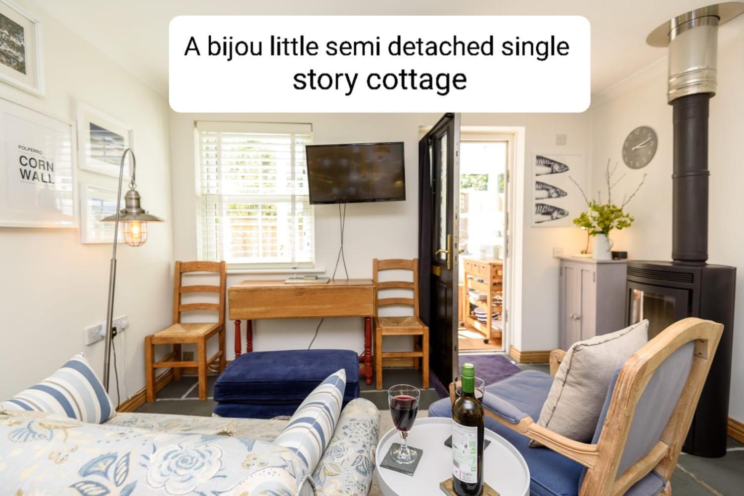 Bijou Coastal Apartment In Polperro With Hot Tub Onsite Parking Downhill Walk To Village Ngoại thất bức ảnh