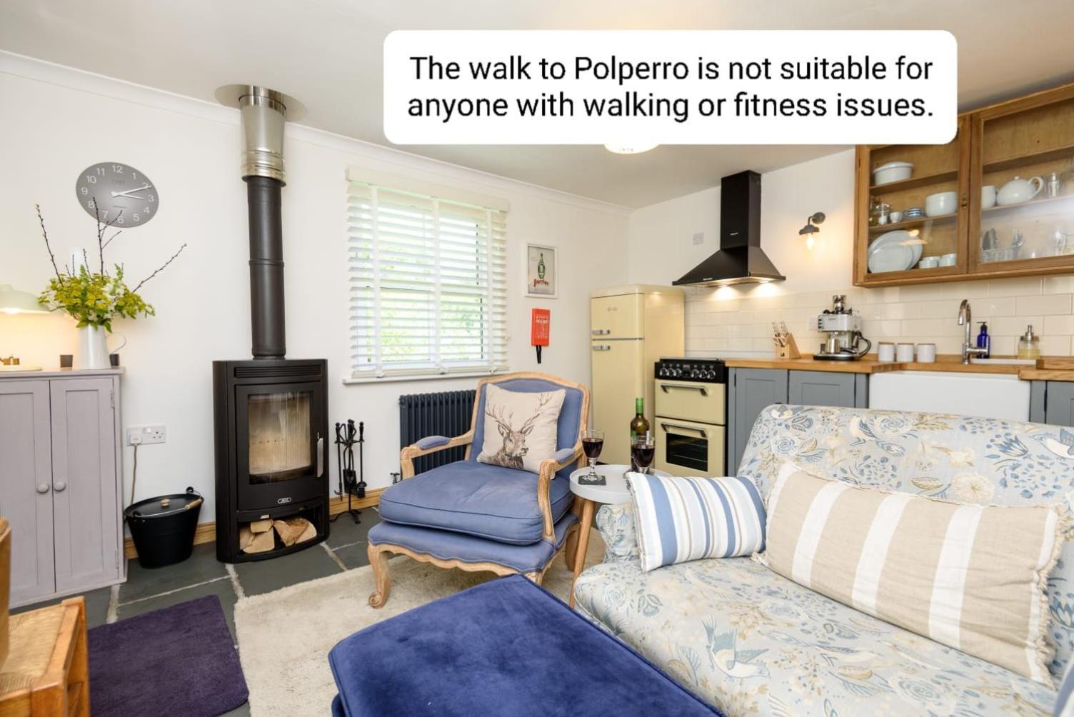 Bijou Coastal Apartment In Polperro With Hot Tub Onsite Parking Downhill Walk To Village Ngoại thất bức ảnh